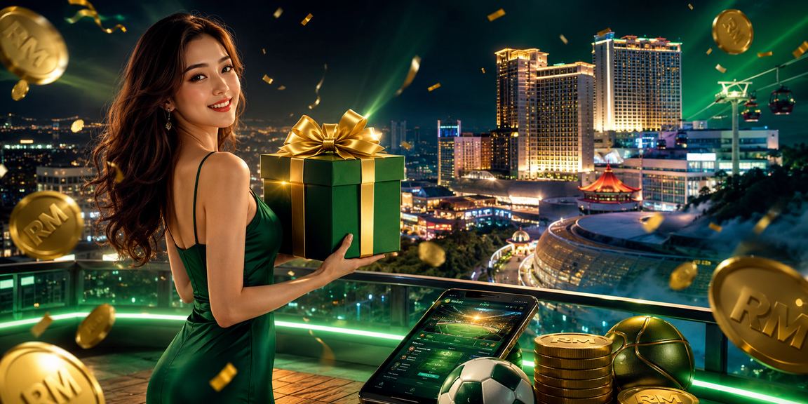 Pengguna menyemak odds pertaruhan sukan di Genting Highlands Malaysia